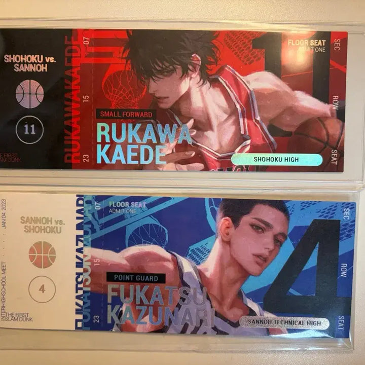 [BUNJANG] Slam Dunk Team Uniform Ticket Bundle Set / 슬램덩크 농큐님 경기 티켓 일괄 서태웅 이명헌