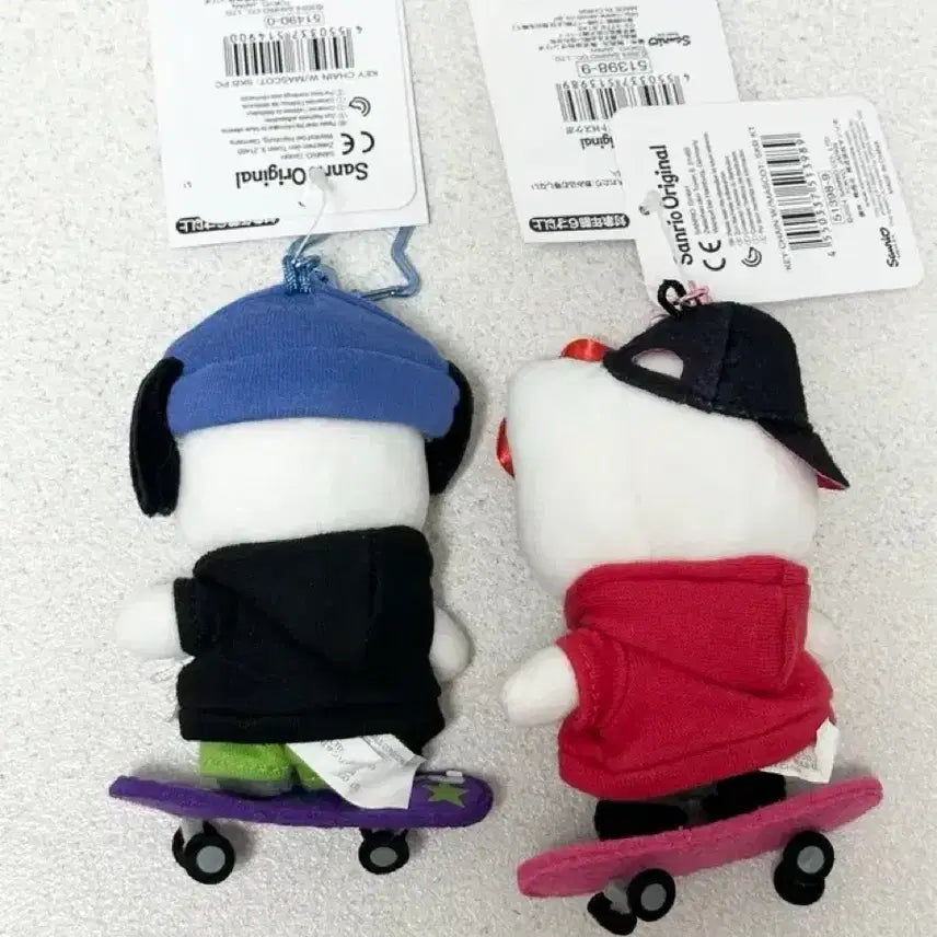 [BUNJANG] Sanrio Pochacco Hello Kitty Bundle Skateboard Mascot Doll Keychain / 산리오 포차코 헬로키티 일괄 스케이트보드 마스코트 인형 키링