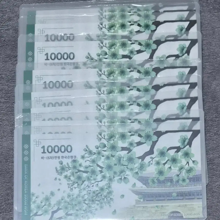 [BUNJANG] 6th Edition 10,000 Won Banknote Set (10 Units) / 6차 만원 지폐첩 10개세트