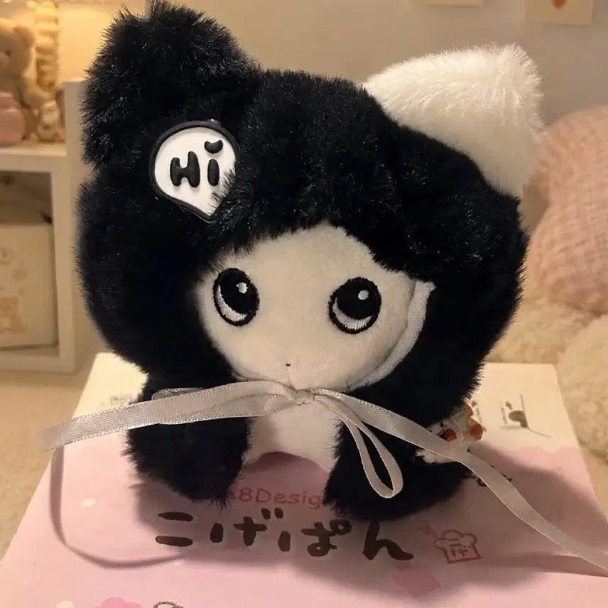 [BUNJANG] 10cm Doll Clothes Cat Cloak and Hat Set (Black) / 새상품 10cm인형옷, 고양이 망토, 고양이 모자, 블랙 모자