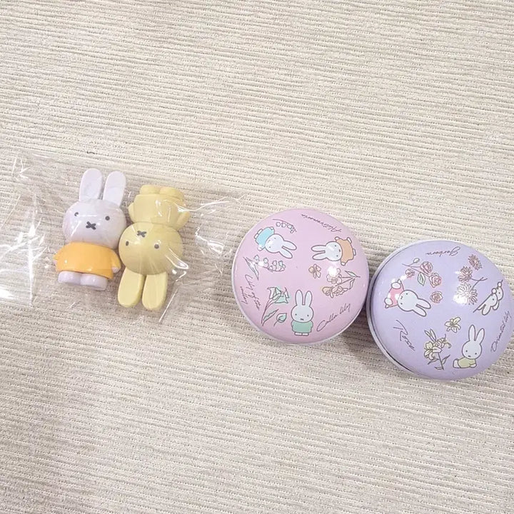 [BUNJANG] Miffy Flower Miffy Mini Tin Case Set / 미피 플라워미피 초소형 틴케이스
