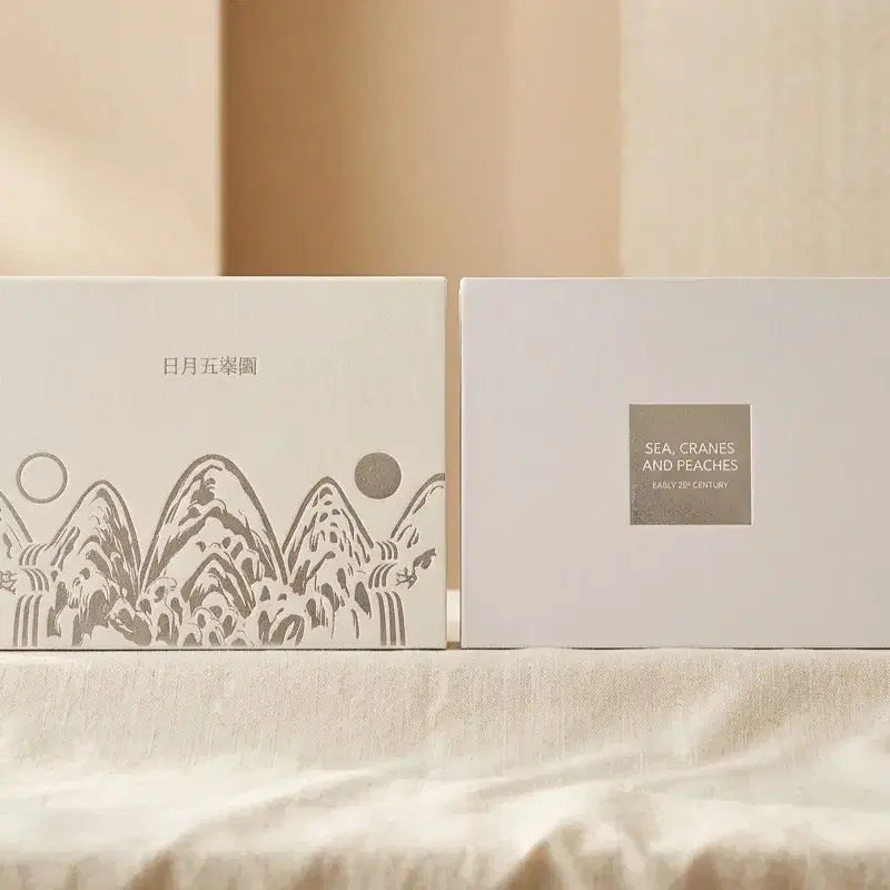 [BUNJANG] Komsco Premium Royal Series Lunar Landscape Folding Screen &amp; Joyful Landscape Folding Screen Silver Medals (2-Coin Set) / [한국조폐공사] 일월오봉도 / 해학반도도 지폐형 은메달 2종 세트