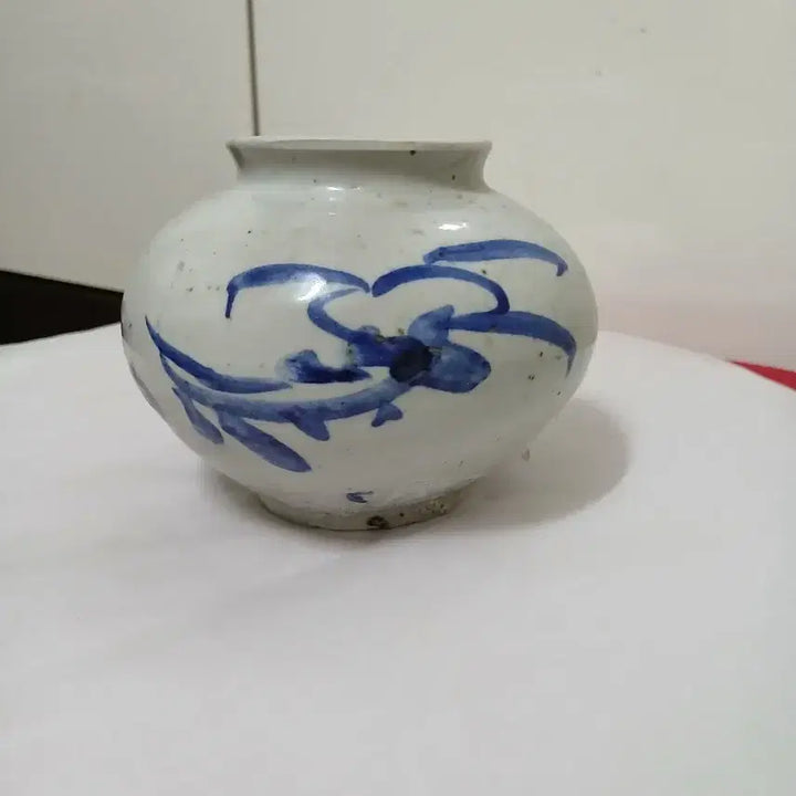 [BUNJANG] Joseon Dynasty Celadon Porcelain Vase / 청화 백자