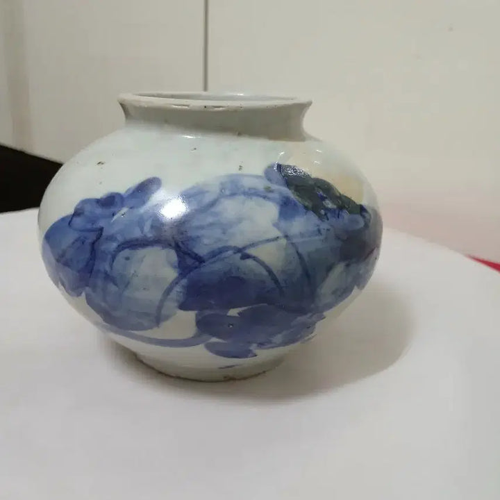 [BUNJANG] Joseon Dynasty Celadon Porcelain Vase / 청화 백자