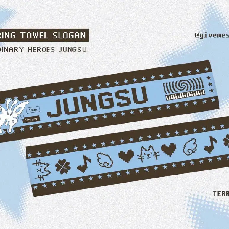 [BUNJANG] Xdinary Heroes JXU Slime Towel Slogan / 엑스디너리히어로즈 엑디즈 정수 타올 슬로건 양도 판매