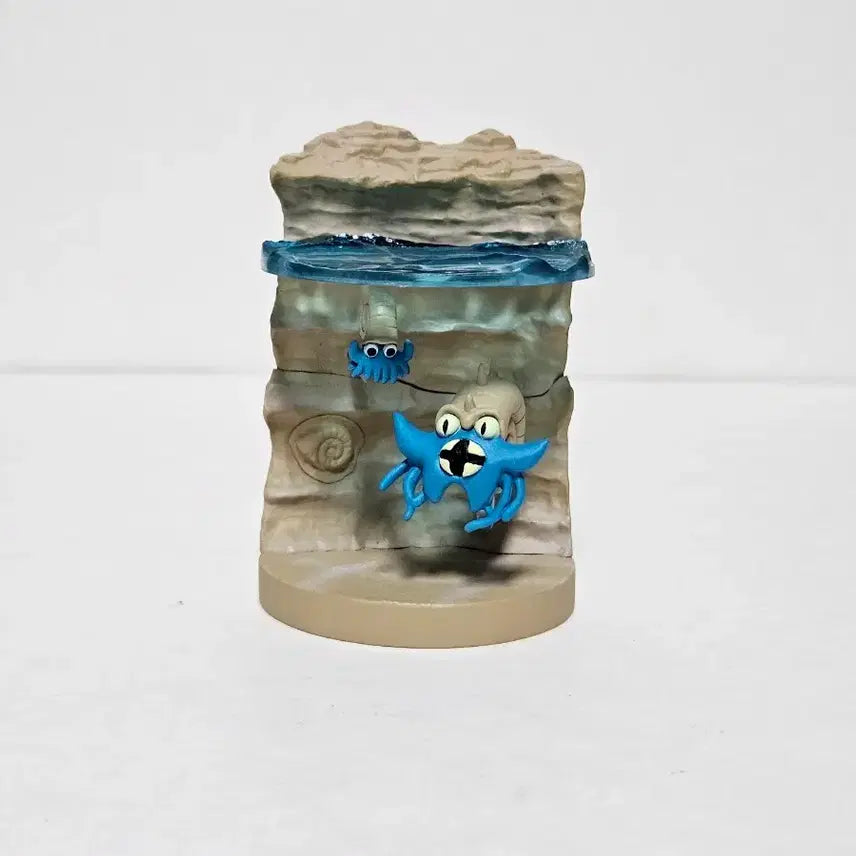 [BUNJANG] Pokemon 3D Book Figure Diorama - Armaldo &amp; Anorith (Repaired) / 희귀 정품)포켓몬스터 입체도감 피규어 암나이트,암스타 디오라마 수리품