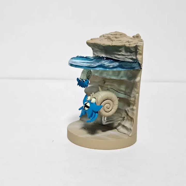 [BUNJANG] Pokemon 3D Book Figure Diorama - Armaldo &amp; Anorith (Repaired) / 희귀 정품)포켓몬스터 입체도감 피규어 암나이트,암스타 디오라마 수리품