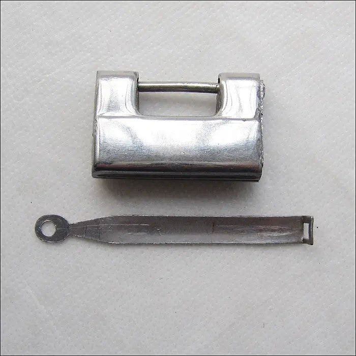 [BUNJANG] Vintage Stainless Steel Small Padlock / 빈티지 스테인리스 소형 자물쇠 (91)