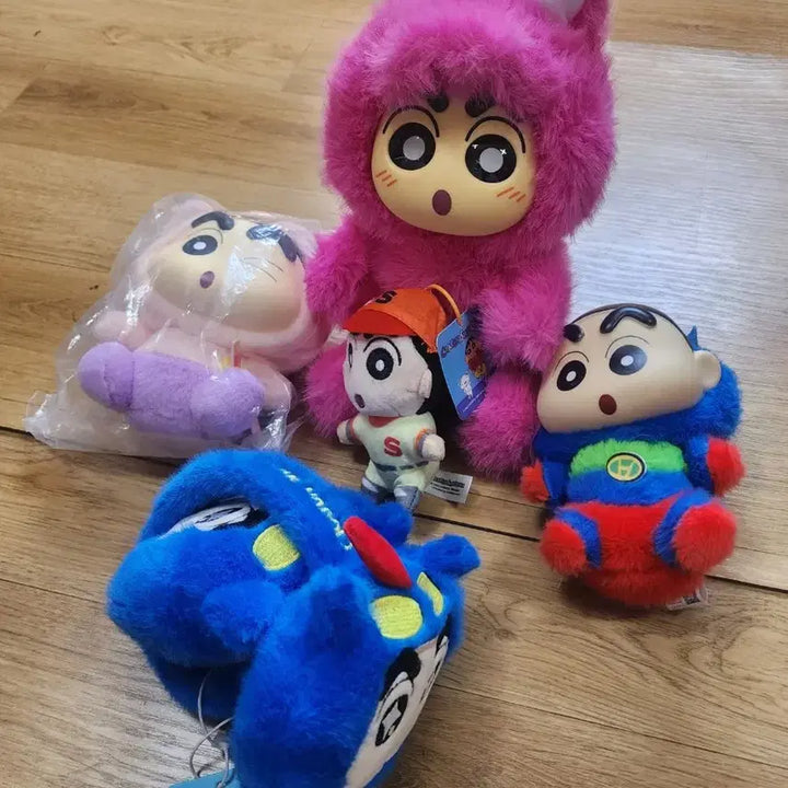 [BUNJANG] Crayon Shin-chan Plush Doll Pink/Blue Set / 짱구는 못말려 봉제인형 핑크/블루 세트
