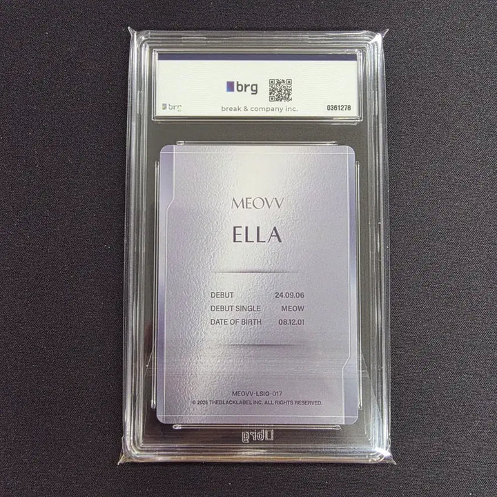 [BUNJANG] Miyako Ella Autograph 99 Limited Edition TCG Card / 2026 테레카 리미티드 에디션 미야오 엘라 인쇄 오토 99한정
