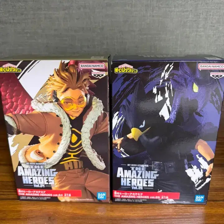 [BUNJANG] My Hero Academia Hawks &amp; Tokoyami 2-Type Bundle Set Figures / 나히아 호크스 토코야미 피규어 2종 일괄