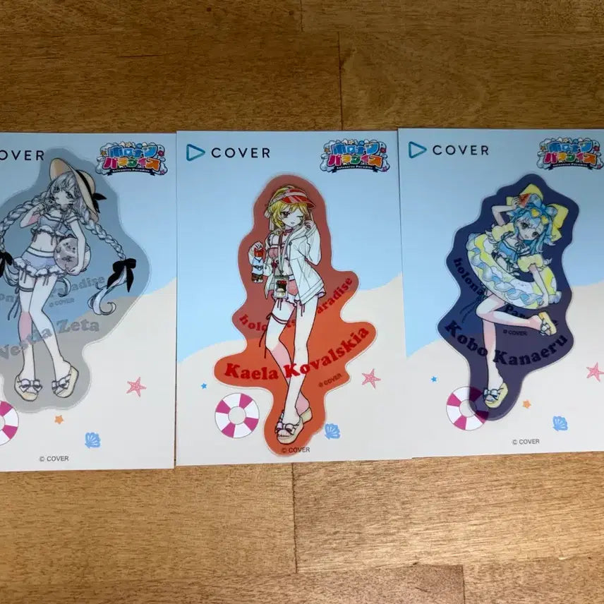 [BUNJANG] Hololive ID HoloSummer Paradise Clear Sticker Set (3rd Gen) / 홀로라이브 ID 3기생 홀로나츠 파라다이스 클리어 스티커