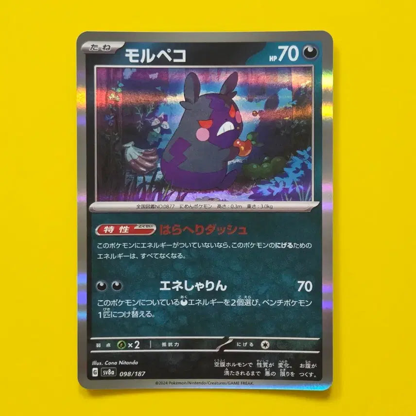 [BUNJANG] Pokemon Card SV8a Morpeko Holo Japanese / 포켓몬카드 sv8a 모르페코 홀로 일판