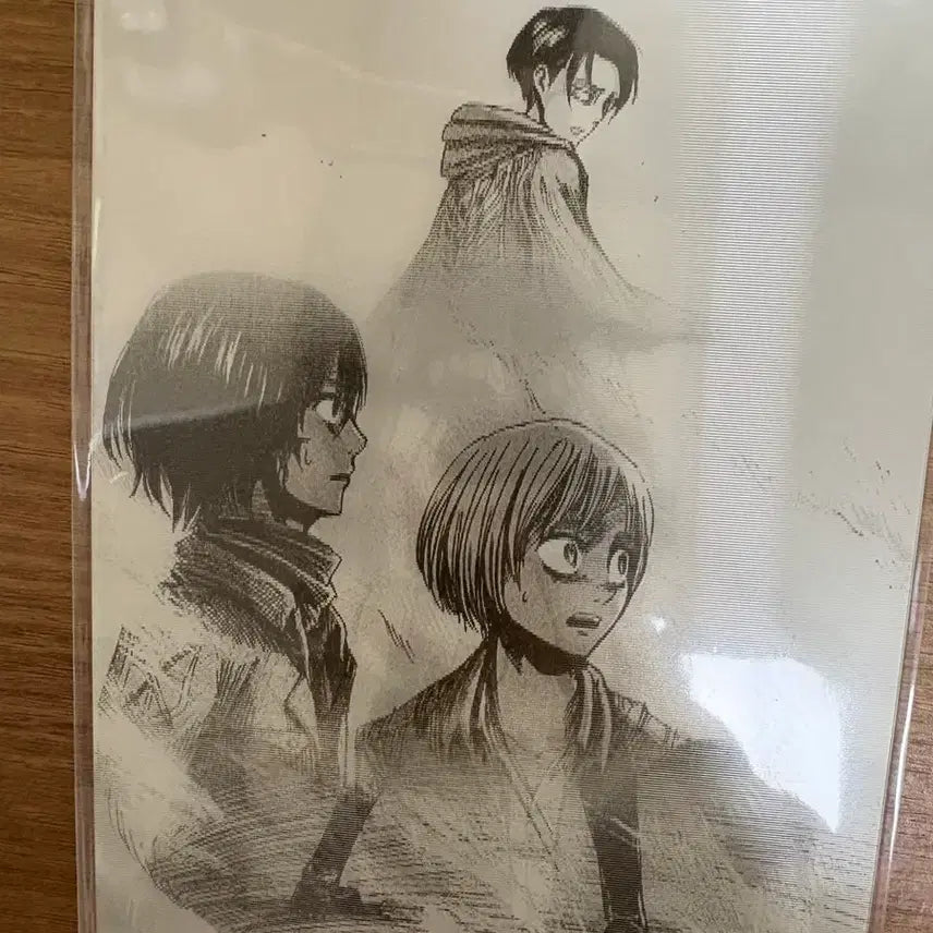 [BUNJANG] Attack on Titan Korean Exhibition Lenticular Postcard Levi Version / 진격거 전시회 렌티큘러엽서 리바이 등장 미개봉