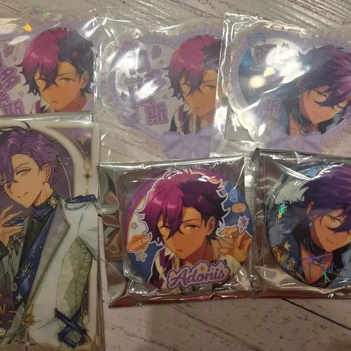 [BUNJANG] Ensemble Stars! Adonis Midstar Can Badge 10th Anniversary Pop-up Clear Card / 앙스타 오시클카 중스타 캔뱃지 10주년팝업 클카 아도니스