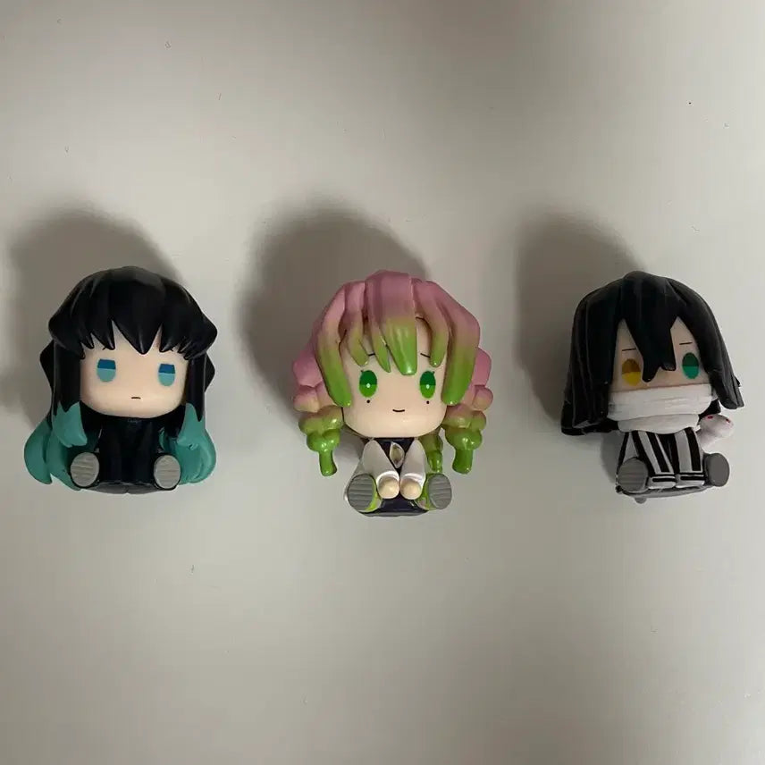 [BUNJANG] Demon Slayer: Kimetsu no Yaiba Fetetutto Muichiro, Mitsuri, Iguro Bundle Set Figures / (오늘만 일괄1.1) 귀멸의칼날 가챠 귀칼 페탓토 무이치로 미츠리 이구로 일괄
