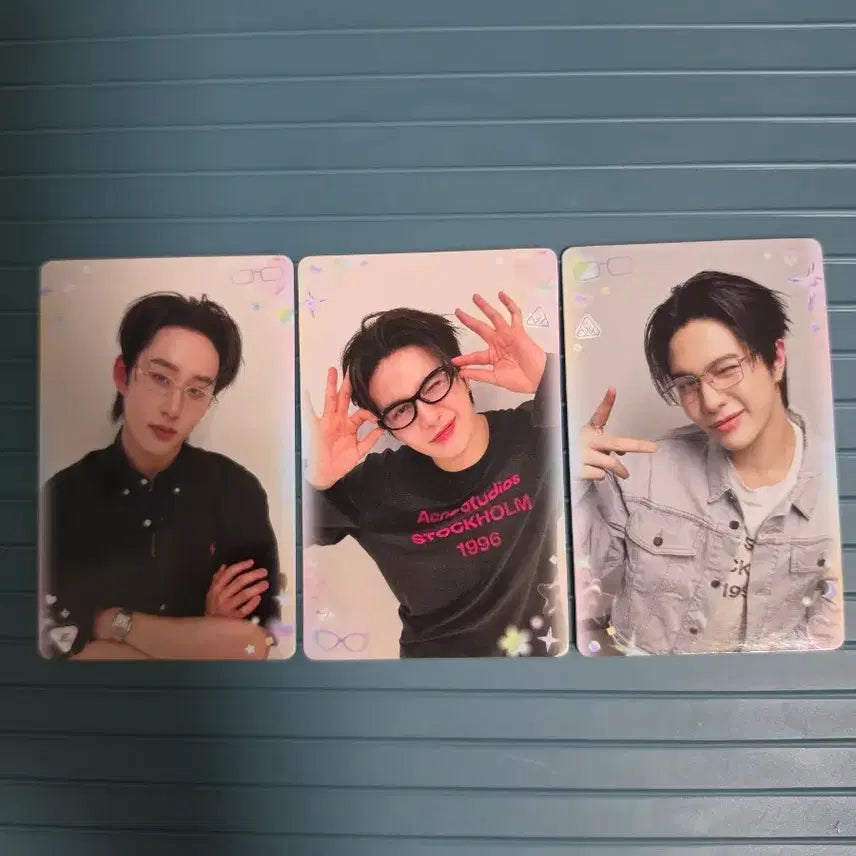 [BUNJANG] GMMTV William &amp; Earth Glasses Photocard Bundle Set / Gmmtv 북페어 윌엣 안경포카 세트3장 일괄 양도