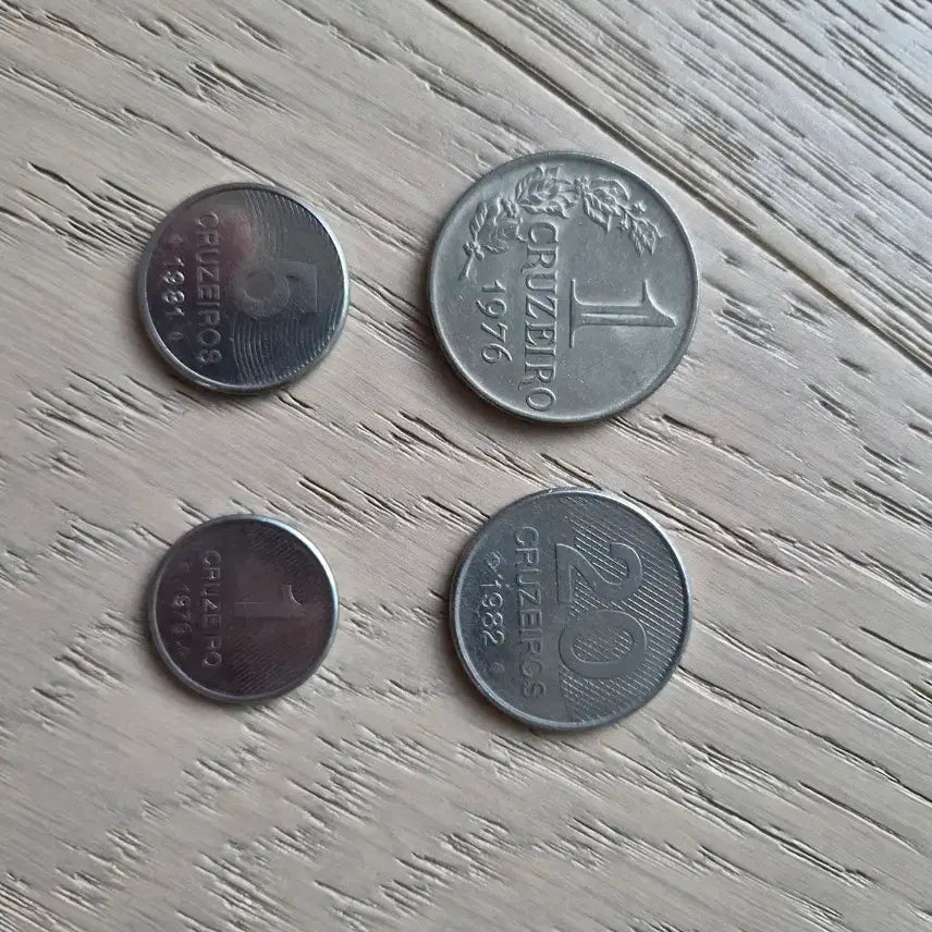 [BUNJANG] Brazil Coin Set (4 Pieces) / 브라질 동전 4개 세트