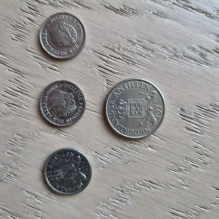 [BUNJANG] Netherlands Antilles 4 Coins Collection / 네덜란드령 안틸레스 동전 4개