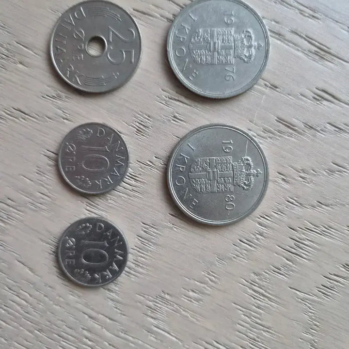 [BUNJANG] Denmark Kingdom Coin Set (50, 25, 5 Kroner) / 덴마크 동전 덴마크 왕국 주화 50 크로네 25 크로네 5 크로네