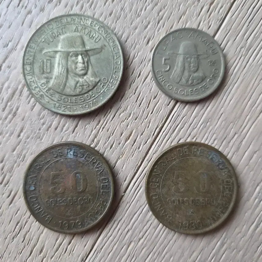 [BUNJANG] Peru 10 Soles, 5 Soles, 50 Soles Coins (1979, 1980) / 페루 10 솔레 / 5 솔레 / 50 솔레 2개 (1979, 1