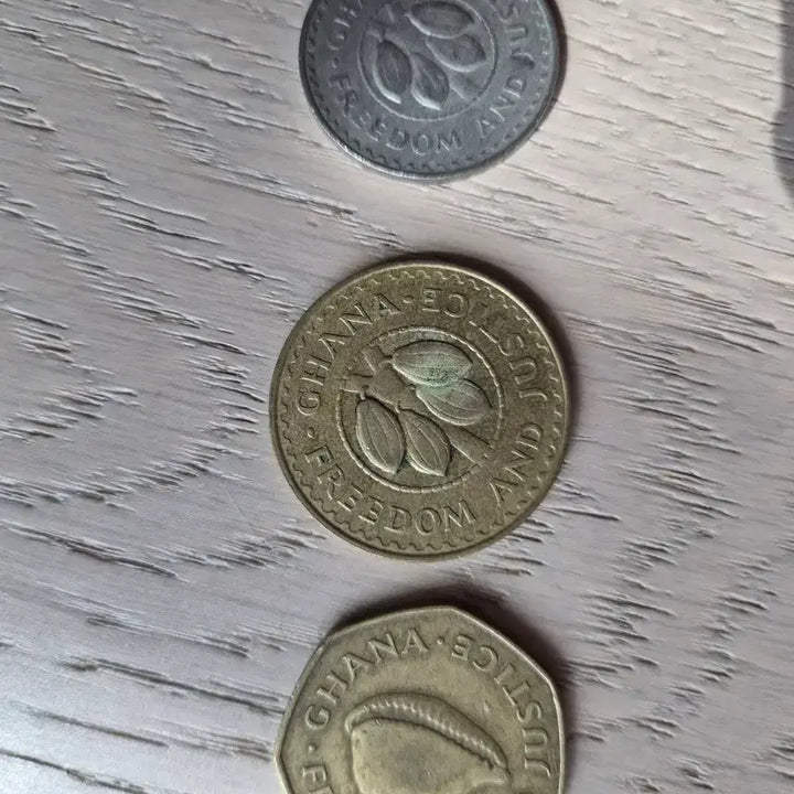 [BUNJANG] Ghana Coin Set (3 Types) / 가나 동전 3종 세트