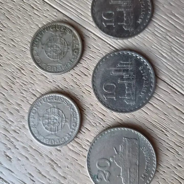 [BUNJANG] Mozambique Old Currency Coin Set (5 Types) / 모잠비크 구권 동전 5종