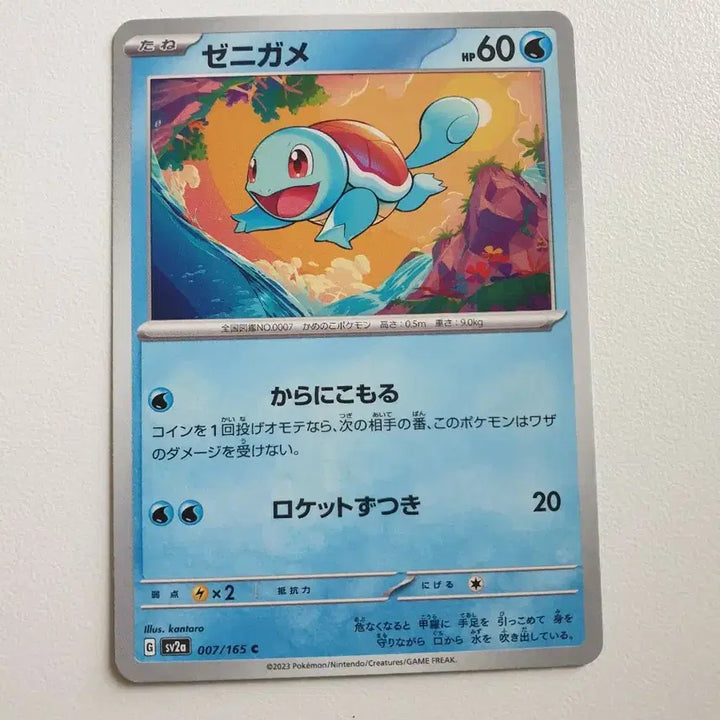 [BUNJANG] Squirtle Pokemon Card Japanese Edition / 일판/꼬부기 포켓몬카드