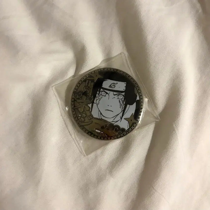[BUNJANG] Naruto Neji Original Art Silver Can Badge Jump Shop / 나루토 네지 원화 실버 캔뱃지 점프샵