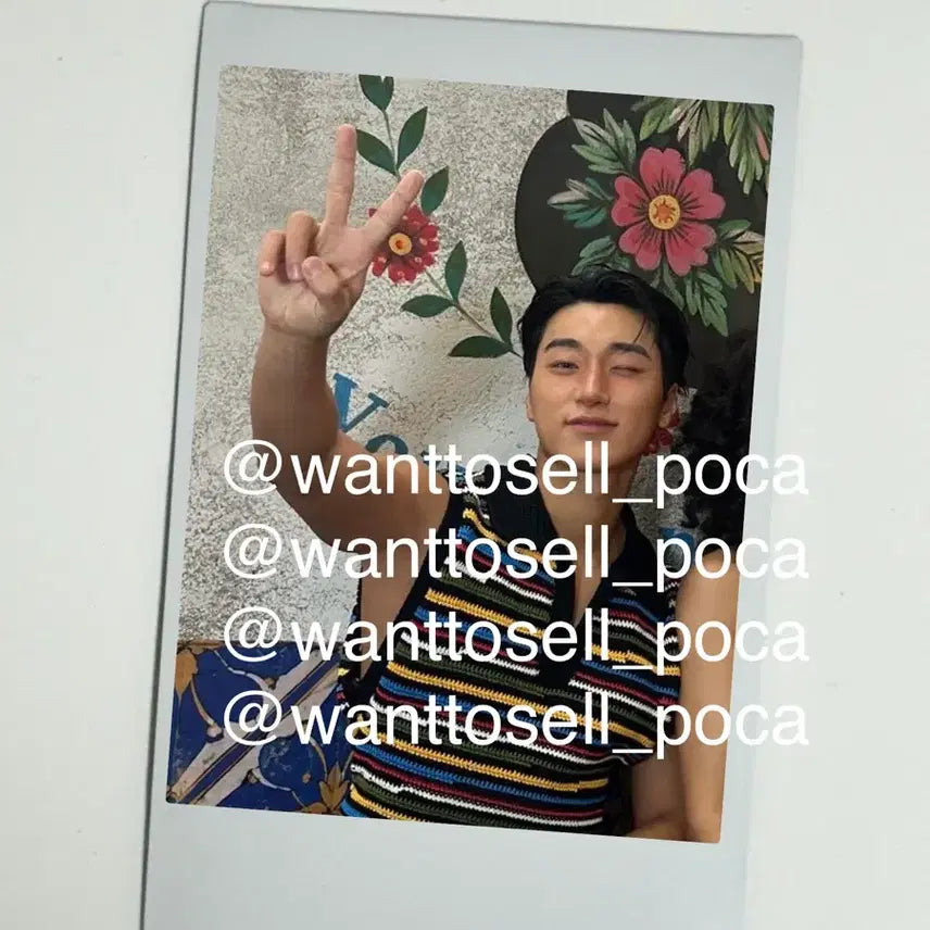 [BUNJANG] ATEEZ Choi San BAD Unreleased Signed Polaroid / 에이티즈 ATEEZ 최산 BAD 미공개 친필 사인폴라로이드 signed polaroid