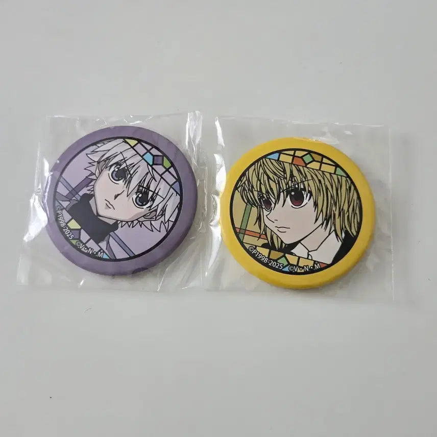 [BUNJANG] Jump Shop Hunter x Hunter Can Badge - Killua &amp; Kurapika / 점프샵 헌터헌터 캔뱃지 - 키르아 크라피카