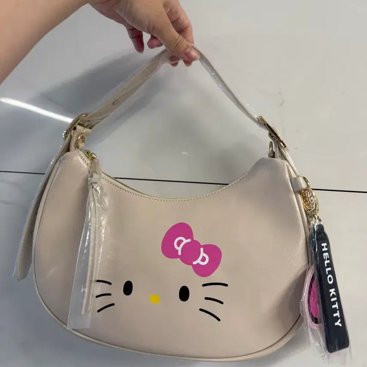[BUNJANG] Hello Kitty Leather Shoulder Bag Crossbody Bag / 헬로키티 레더 숄더백 크로스백 가방
