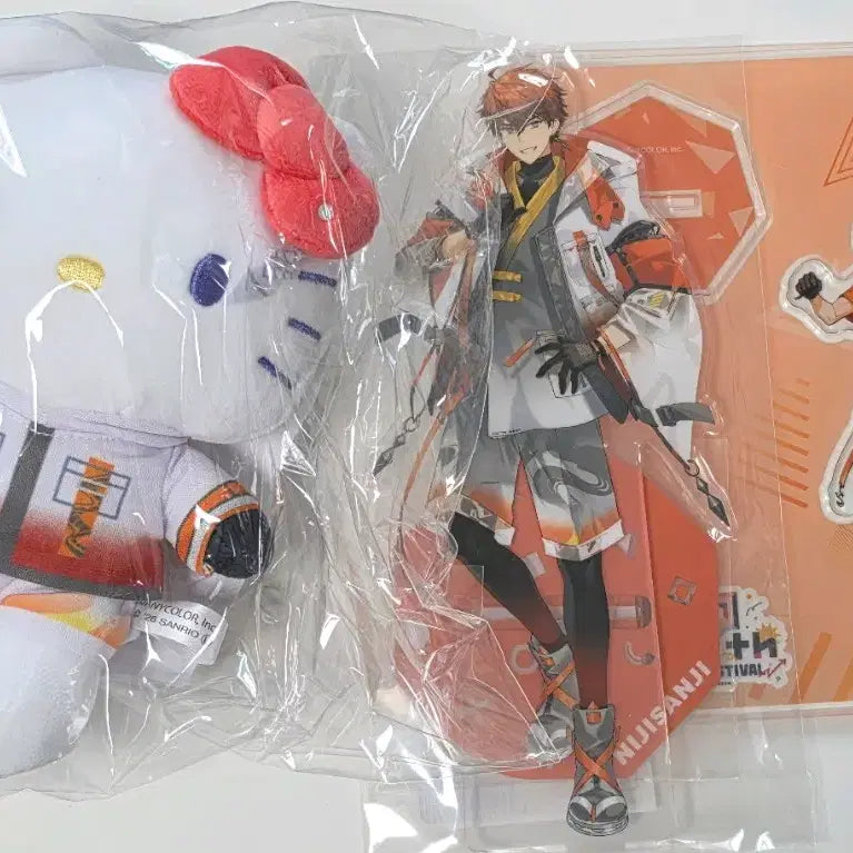 [BUNJANG] Nijisanji San-Suke 3SKM Kitami Yusei Collaboration Acrylic Plush &amp; Standee Bundle Set (Sealed) / 일괄) 미개봉 니지산지 삼스케 3SKM 키타미 아크릴 누이 키티 니지페스