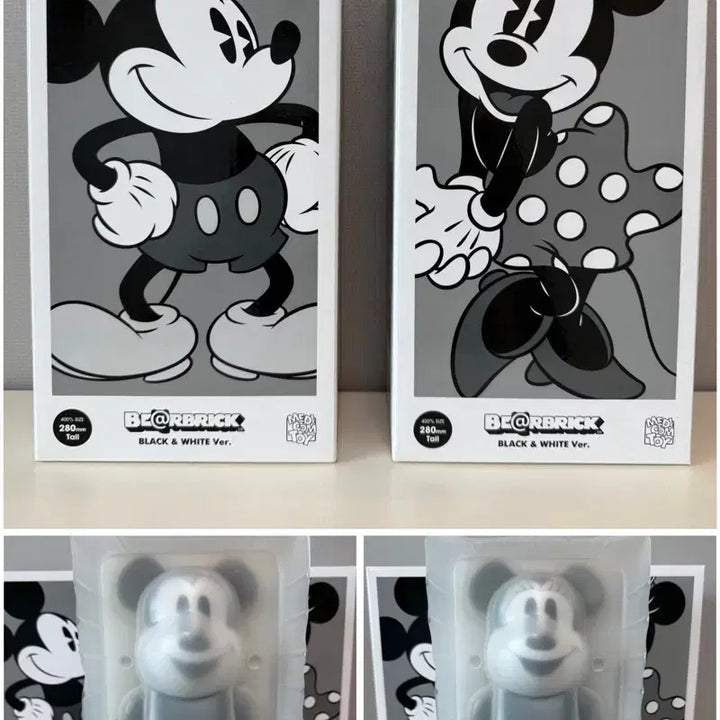 [BUNJANG] Be@rbrick Mickey Mouse 400% Black &amp; White Edition / 베어브릭 미키마우스 400% 블랙앤화이트 에디션