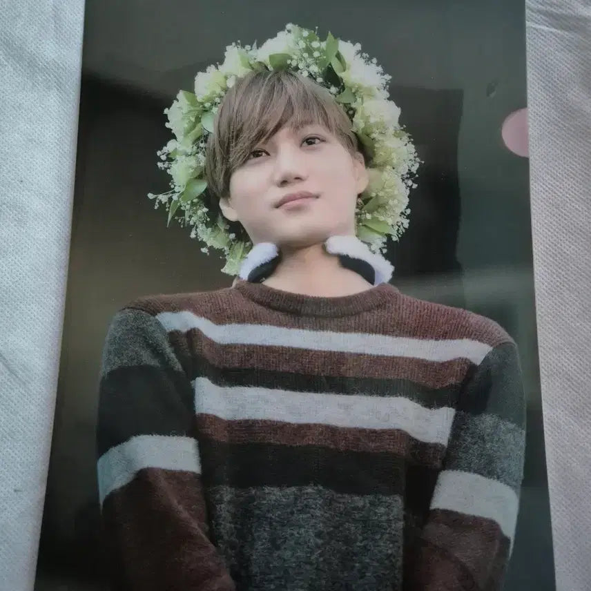 [BUNJANG] EXO Kai Flower Wreath Photocard Binder / 엑소 카이 꽃화관 포토 바인더