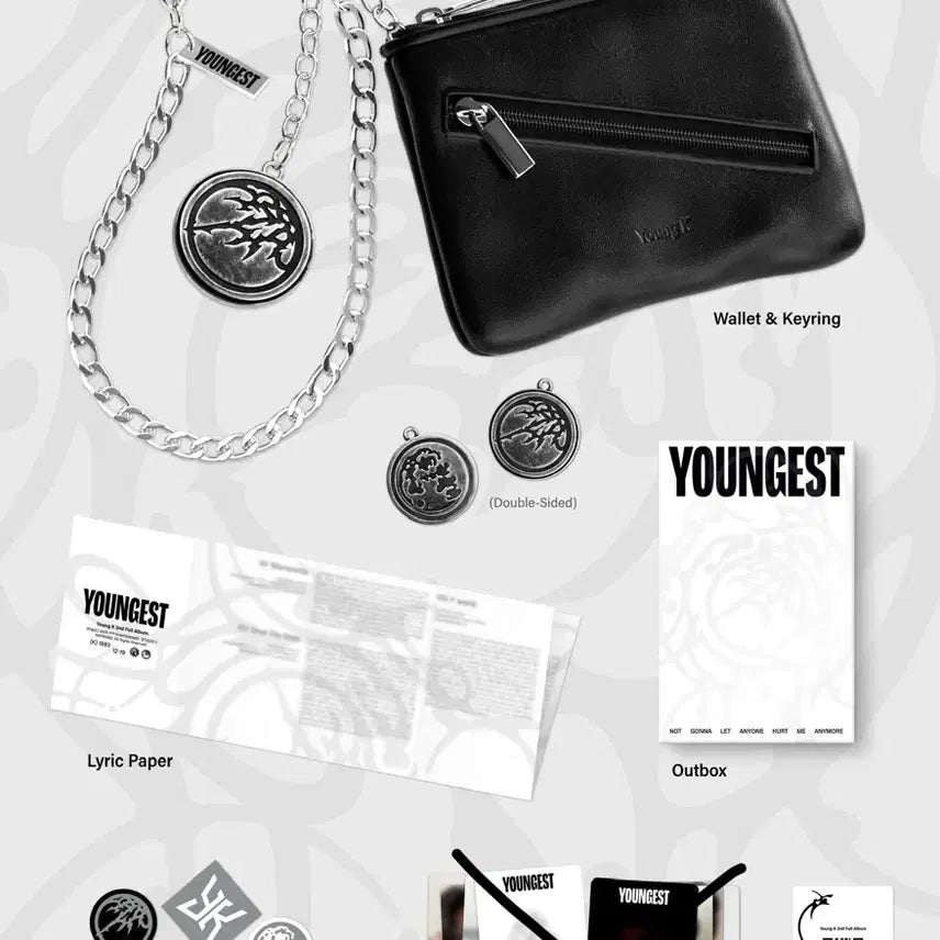 [BUNJANG] Day6 Young K Youngest Solo Wallet &amp; Keyring Bundle Set (Sealed) / 포카 제외 미개봉) 데이식스 영케이 솔로 영기스트 월렛&amp;키링 지갑 앨범 엠디반 day6 youngk youngest wallet