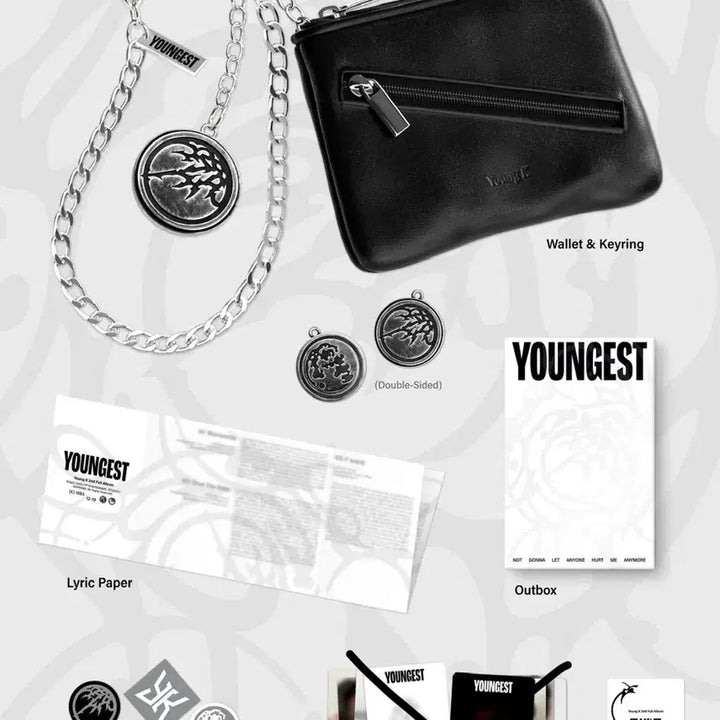[BUNJANG] Day6 Young K Youngest Solo Wallet &amp; Keyring Bundle Set (Sealed) / 포카 제외 미개봉) 데이식스 영케이 솔로 영기스트 월렛&amp;키링 지갑 앨범 엠디반 day6 youngk youngest wallet