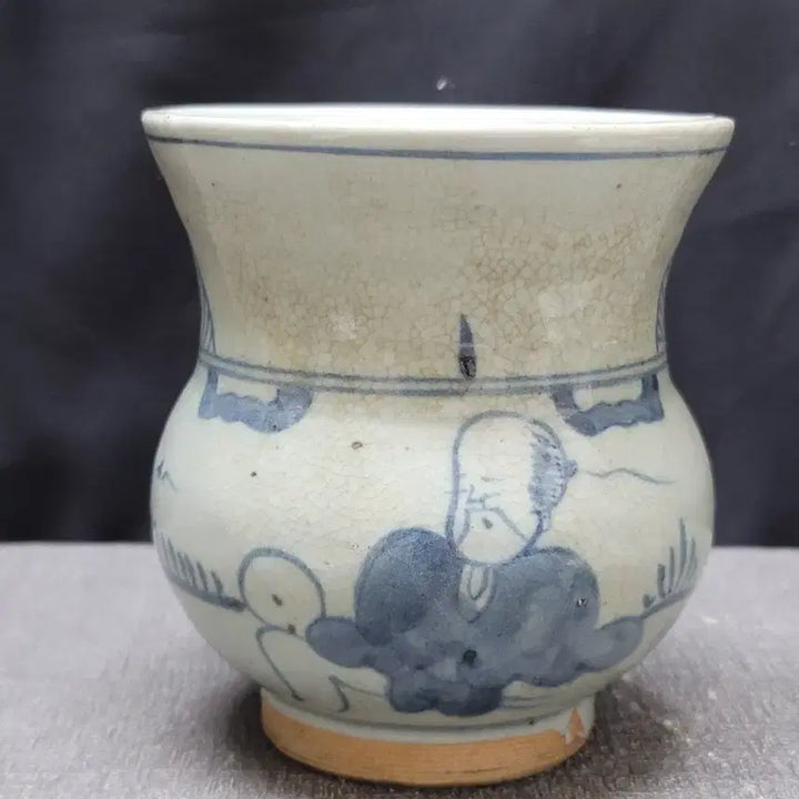 [BUNJANG] Blue-and-White Porcelain Vase with Figure Painting / 청화 고사인물문 광구호