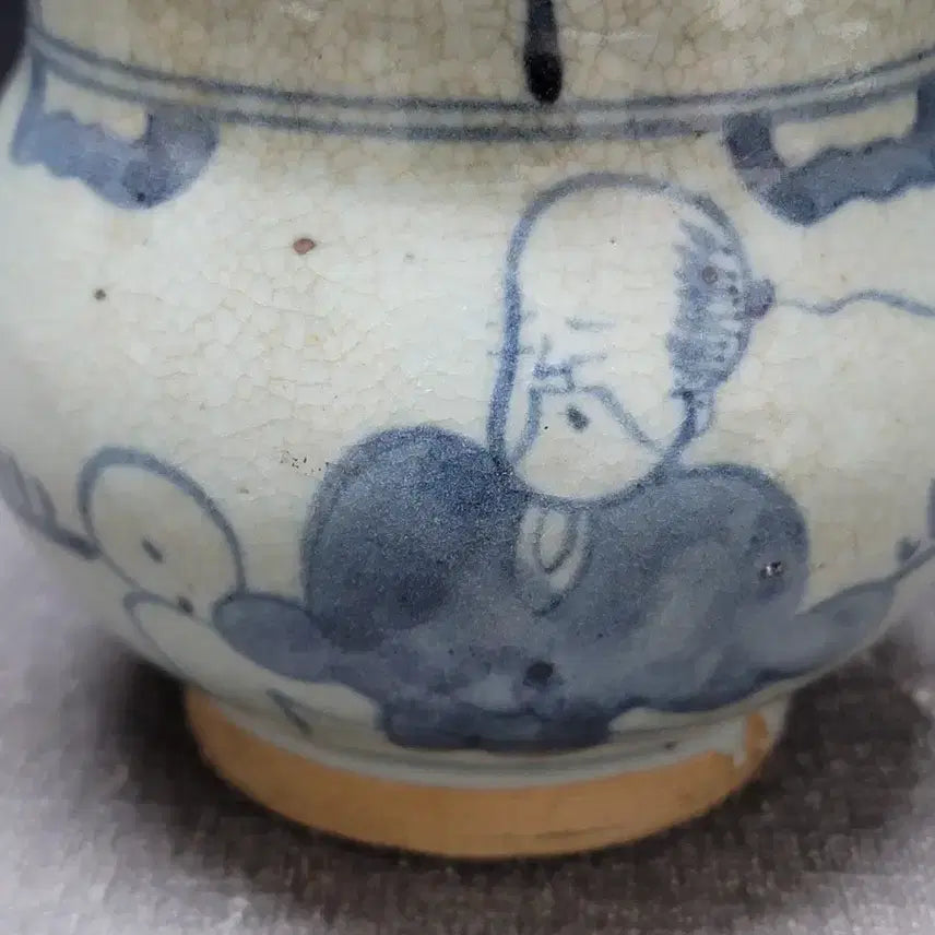 [BUNJANG] Blue-and-White Porcelain Vase with Figure Painting / 청화 고사인물문 광구호