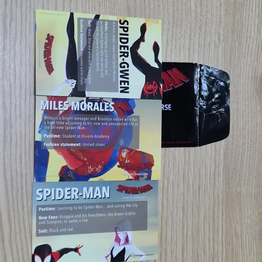 [BUNJANG] Spider-Man: Into the Spider-Verse Card / 스파이더맨 뉴 유니버스 카드