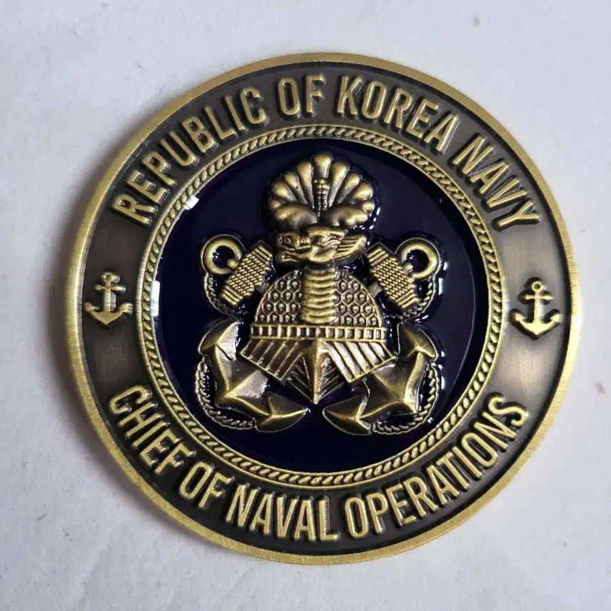 [BUNJANG] Republic of Korea Navy Chief of Naval Operations Commemorative Coin / 해군참모총장 기념코인 부대코인 군대코인