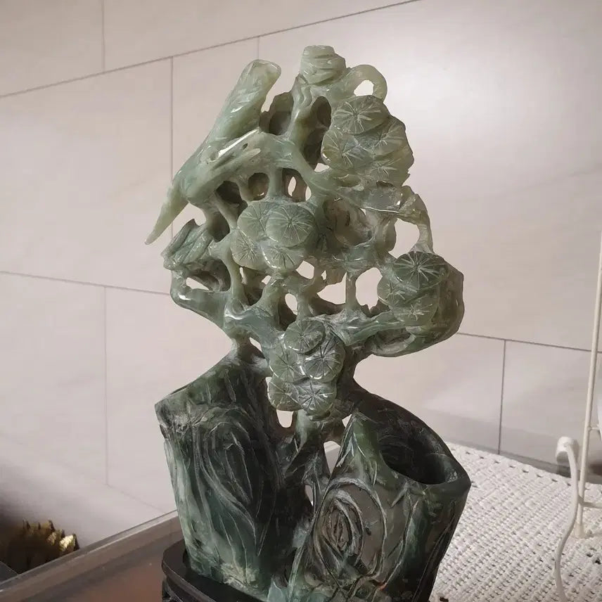 [BUNJANG] Exquisite Jade Carving Ornament / 고급 옥조각 장식품