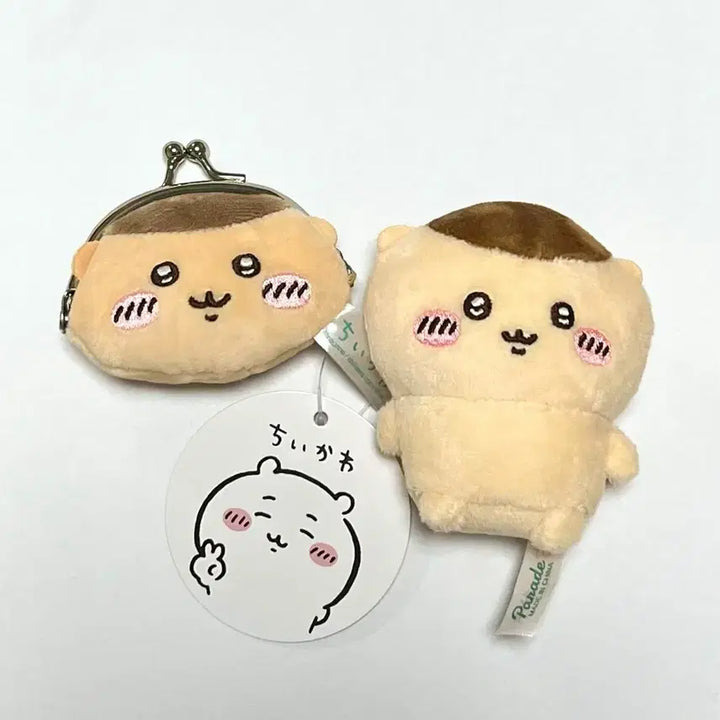 [BUNJANG] Chiikawa Kurimanju Coin Purse &amp; Mini Plush Set / 먼작귀 치이카와 쿠리만쥬 동전지갑&amp;미니 누이 인형 세트