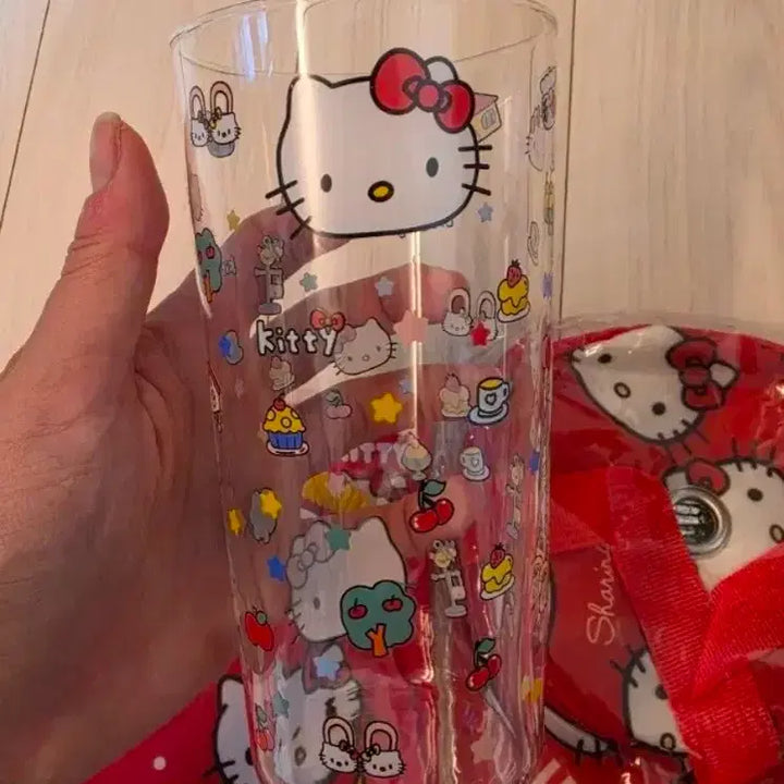 [BUNJANG] Sanrio Kitty Full Bundle Set / (일괄) 키티 세트 일괄  파우치 거울 빗 피규어 포크 가방 컵 산리오