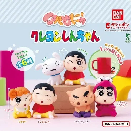 [BUNJANG] Crayon Shin-chan "Cheeks Slap" Gacha Figure 6-Figure Sealed Bundle Set / 짱구는 못말려 볼 찰싹 가챠 피규어 미개봉 6종 세트로 일괄 판매합니다.