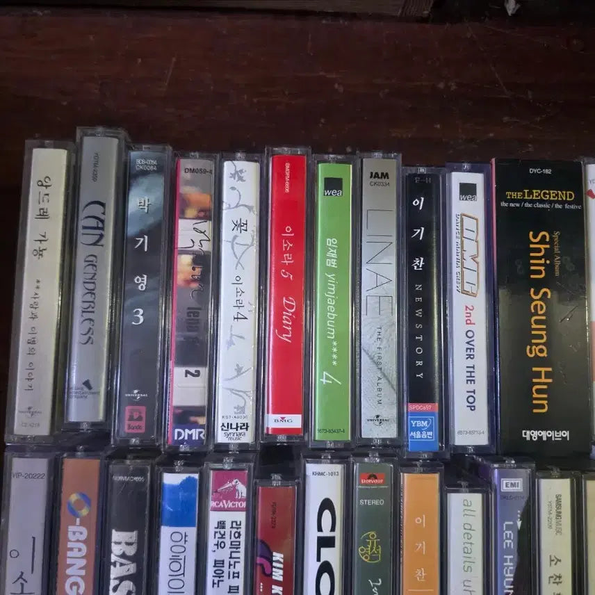 [BUNJANG] Vintage Korean Pop Cassette Tapes Bundle (34 pcs) / 옛날 가요 카세트테이프 34장 일괄