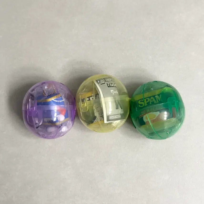 [BUNJANG] Spam Gacha Figure Keyring (Set of 3) / 스팸 가챠 피규어 키링