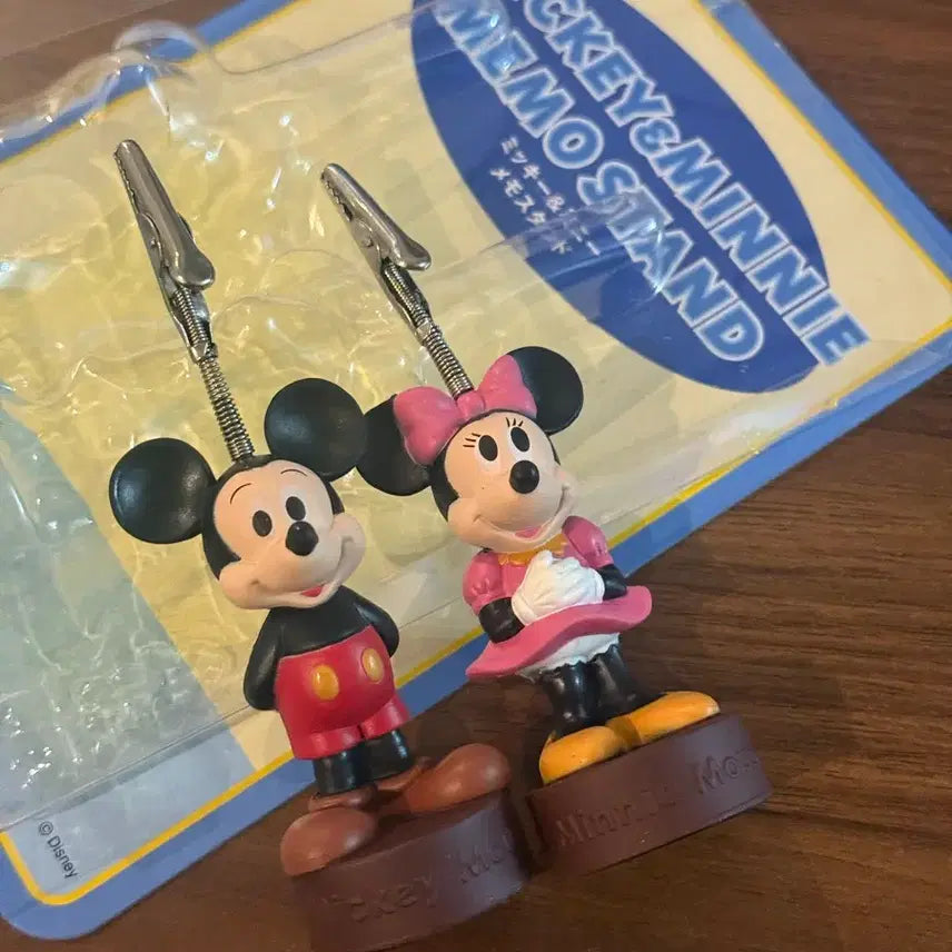 [BUNJANG] Mickey &amp; Minnie Mouse Memo Holder / 미키미니 메모꽂이