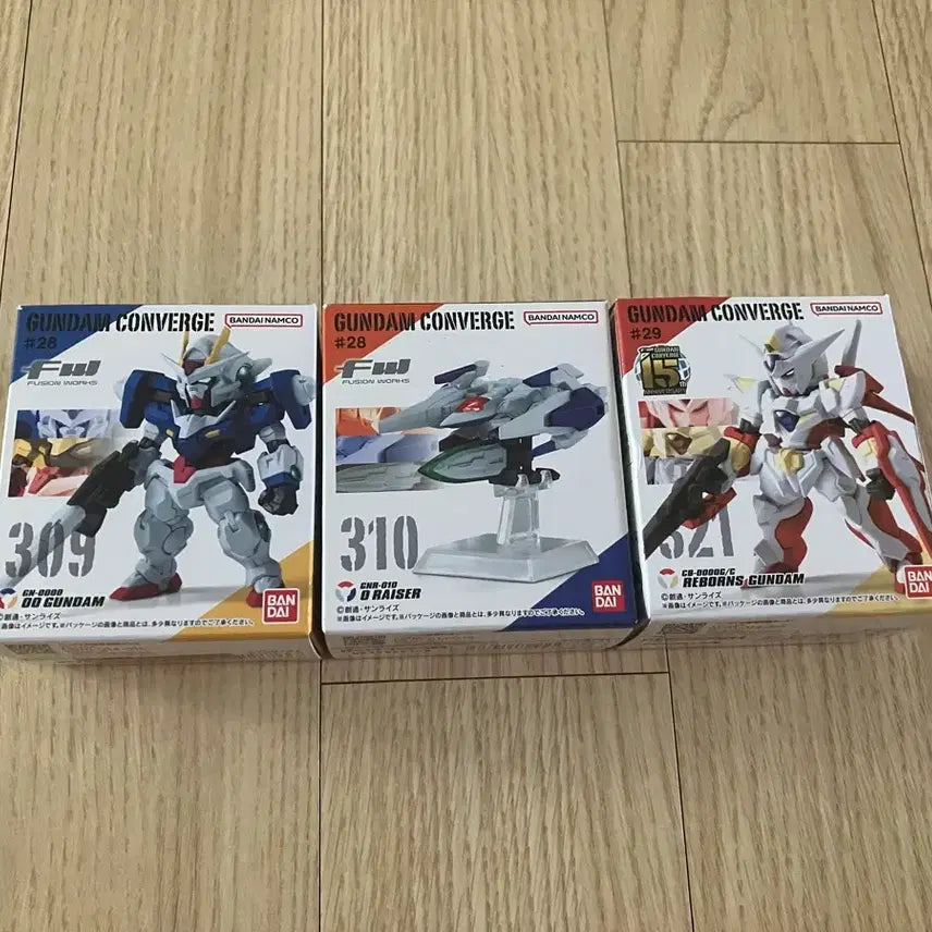 [BUNJANG] Bandai Gundam Converge 00 Raiser &amp; Reborns Gundam Bundle Set / 반다이 건담 컨버지 더블오라이저 리본즈건담 일괄