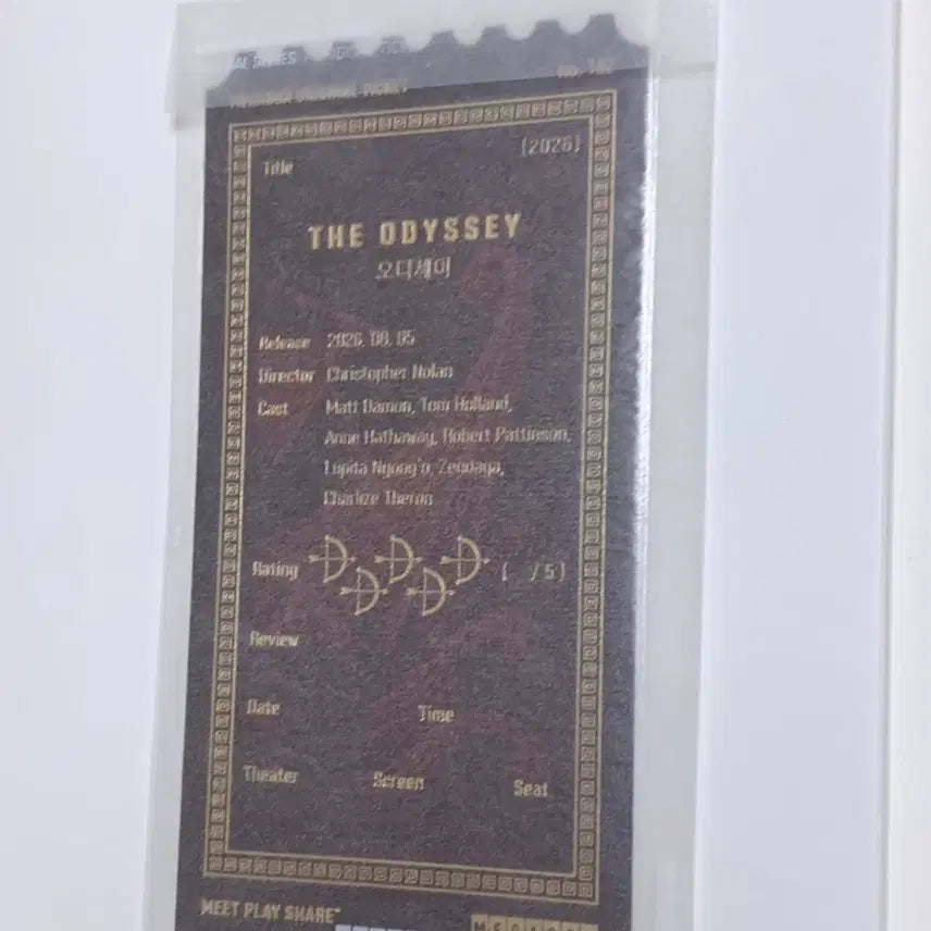 [BUNJANG] Odyssey Original Ticket / 오디세이 오리지널 티켓